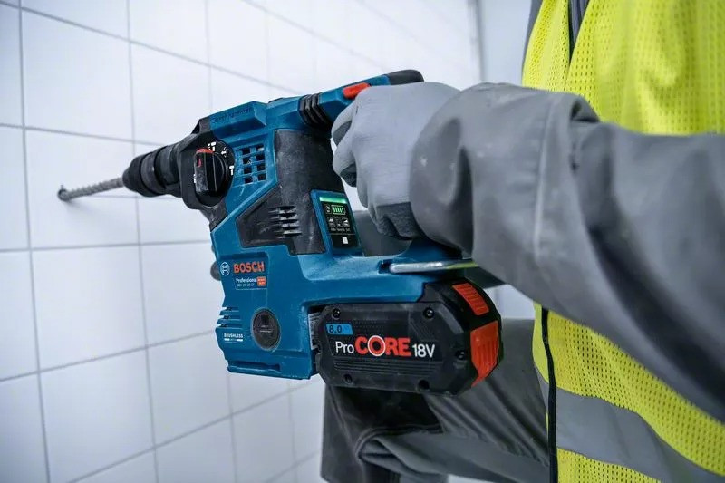 Аккумуляторный перфоратор GBH 18V-28 CF Solo, LB; 0611921001 БОШ (0611921001)