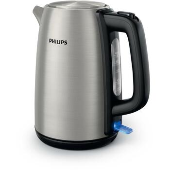 Philips чайник HD9351/90 1.7L 2020W нержавеющая сталь, без проводов, индикатор уровня воды, фильтрация, 360° основание (HD9351/90)