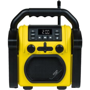 Adler Строительное радио с Bluetooth AD 1911, FM, AUX, 1 x 10W встроенный динамик, Bluetooth 5.1 (AD 1911)