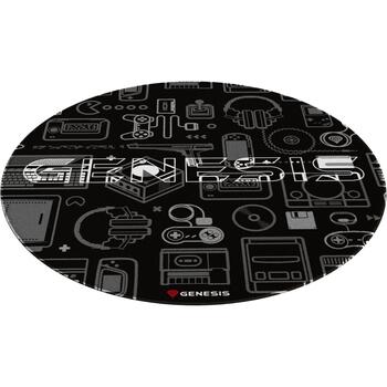 Genesis Aizsargājošs Grīdas Paklājs Tellur 300 Apaļais, 100cm, Poliesters, Antislip, Spēļu izmantošanai (NDG-2083)