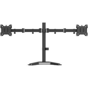 Sbox Крепление для монитора LCD-F024-3, 2x10кг, 17''-32'', 75x75-100x100, наклон +45°/-45°, поворот +90°/-90° (LCD-F024-3)