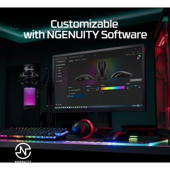 HyperX Pulsefire Haste 2 беспроводная игровая мышь 6N0A9AA, 26000 dpi, 650 ips, 50 G, 1000 Hz, 6 кнопок, 100 млн нажатий, RGB (6N0A9AA)