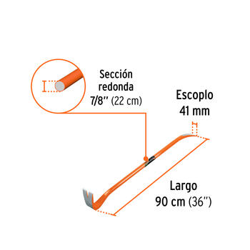 Lauznis 22x900mm, 3400g Expert® BU-90X TRUPER (BU-90X)