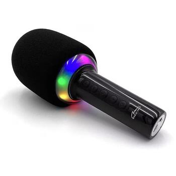 Media-Tech караоке микрофон MT399, Bluetooth 5.0, 5W, 4ч, USB-C, 10м, диско-подсветка, модулятор голоса (MT399)
