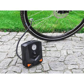 Tracer Автомобильный компрессор TRAKOM47449, 12V, 120W, 8бар, 15л/мин, 3 насадки, аналоговый манометр, LED свет (TRAKOM47449)