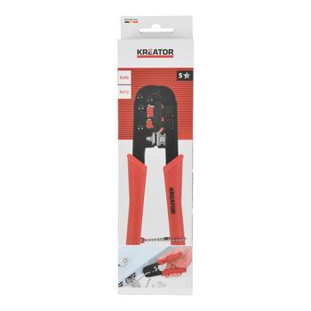 Kreator инструмент для обжима KRTH62403, 185 мм, 60 мм, храповый механизм, нескользящие рукоятки (KRTH62403)