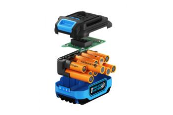 Hogert HT2E241-A60 akumulators, 18V, 6.0Ah, Li-Ion, 0.96kg, aizsardzība pret pārkaršanu, pārlādēšanu, īssavienojumu (HT2E241-A60)
