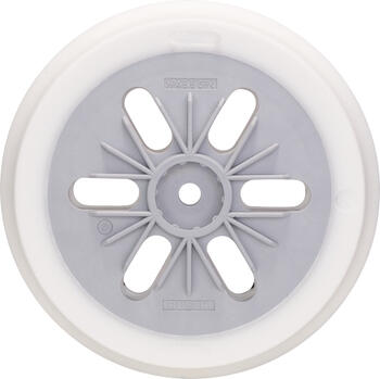 Gumijas slīpšķīvis D 150 īpaši mīksts, Ekscentra slīpmašīnām SLĪPĒŠANAS PAMATNE AR 6 ATVERĒM, 2608601114, BOSCH (2608601114)