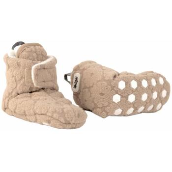 Lodger Slipper Folklore Fleece тапочки SL 630_12-18, 12-18м, 100% полиэстер, Velcro, нескользящая подошва, песочный цвет (SL 630_12-18)