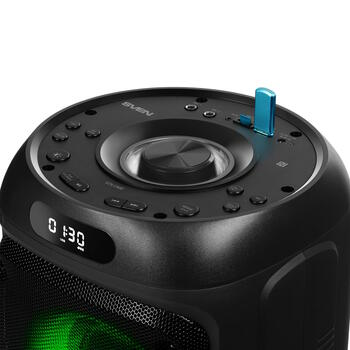 Портативная Bluetooth колонка мощностью 100 Вт RMS с TWS соединением FM радио поддержкой USB и microSD LED дисплеем и аккумулятором 4400 мАч PS-770 Чёрный SV-021719 SVEN (SV-021719)