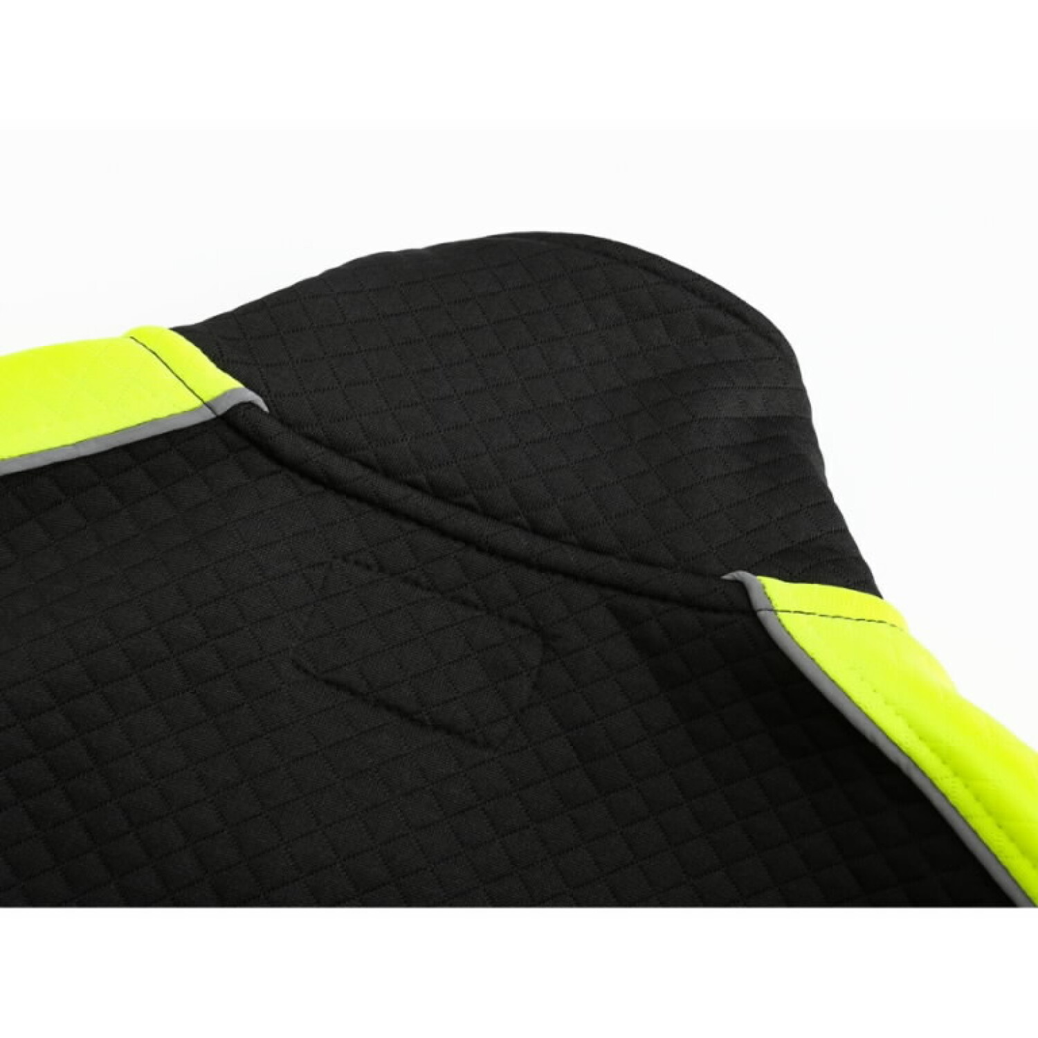 Pesso Hi-vis jaka FL06_B-XL, melna/dzeltena, XL, 100% poliesters, 155g/m², atstarotāji, rāvējslēdzējs (FL06_B-XL)