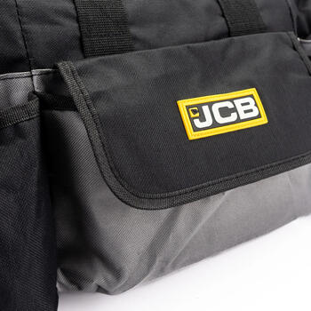 JCB instrumentu komplekta soma 20 collu 50 cm, siksnas un izturīgs dizains, instrumentu organizēšana un transportēšana (JCB-KBAG20)
