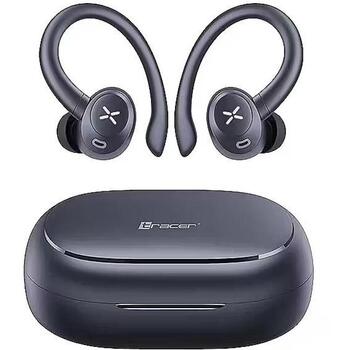 Tracer T11 Sport TWS TRASLU47780, In-Ear, True Wireless, Bluetooth 5.4, 10m, 35h, IPX4, USB-C, черный (TRASLU47780)