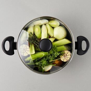 Russell Hobbs Metāla marmora katls RH02809EU7, 24cm, 2.1l, alumīnijs, nepiedegošais, piemērots indukcijai (RH02809EU7)