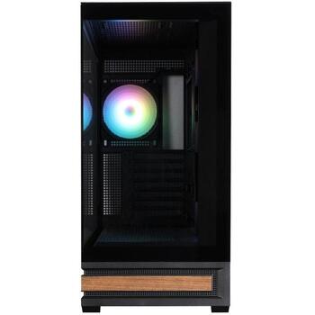 Zalman P40 NAMU BLACK, ATX Mid-Tower datora korpuss, 4x120mm ARGB ventilatori, 420mm VGA, 165mm CPU, 360mm radiators (P40 NAMU BLACK)