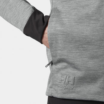 Helly Hansen свитер 72380_930-2XL, 2XL, серый, 260 г/м², молния YKK, нагрудный карман, карманы для рук, эластичные манжеты (72380_930-2XL)