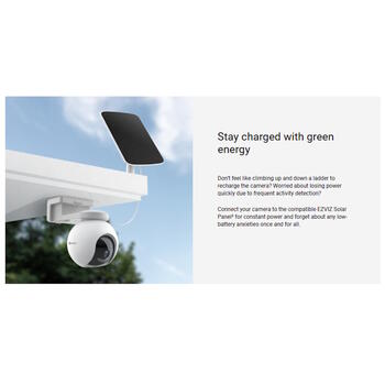 EZVIZ CS-HB8 наружная PTZ камера видеонаблюдения 4MP 2K+ Pan Tilt WiFi ночное видение 15m Белая (CS-HB8)
