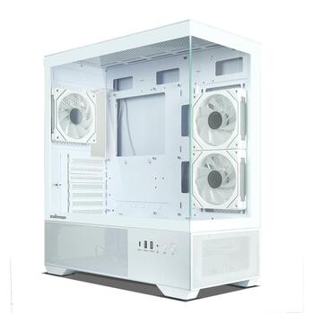 Zalman CHRONIX V2 WHITE, корпус ATX Mid-Tower, 3x120mm ARGB вентилятора, белый (CHRONIX V2 WHITE)