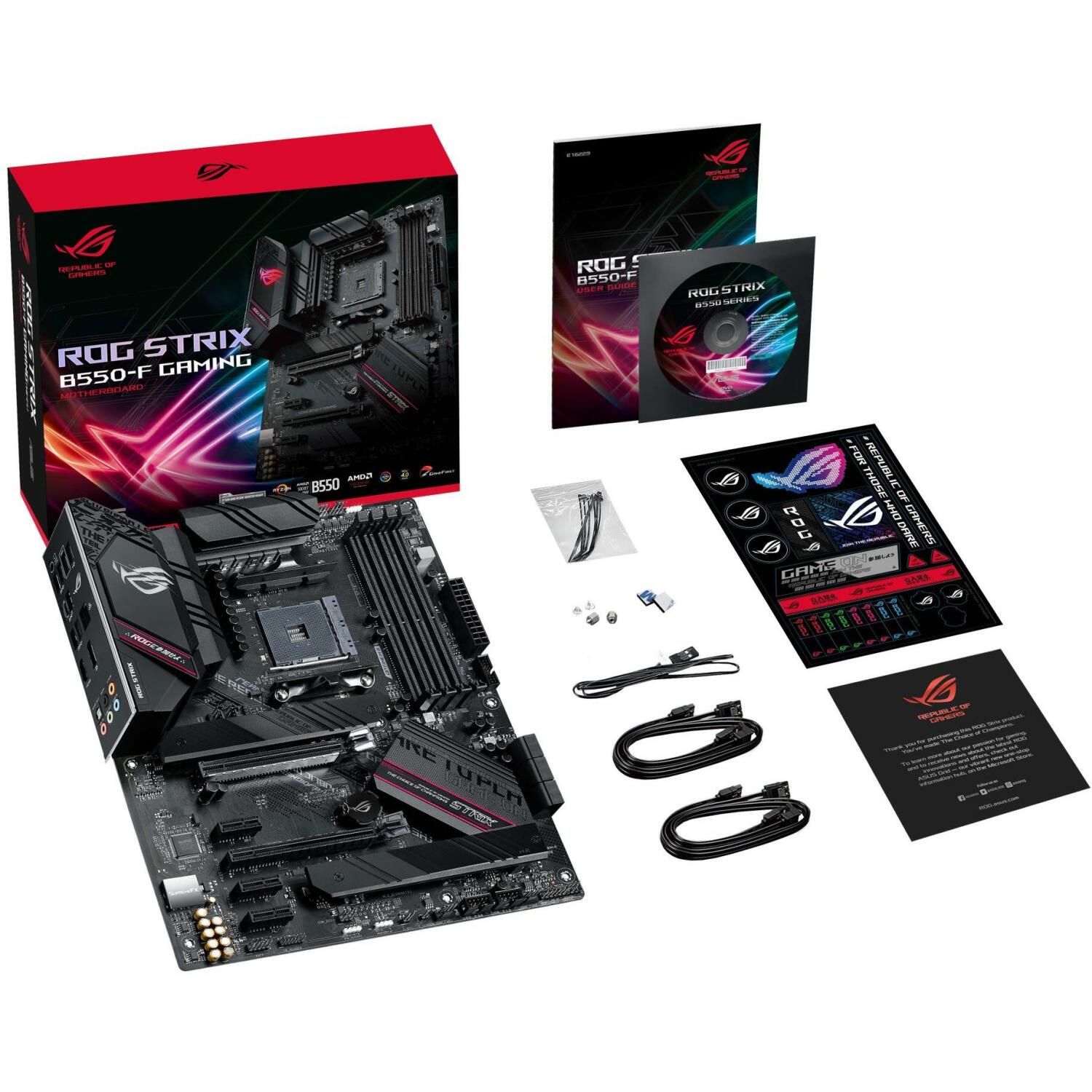 Asus Компьютерные компоненты ROGSTRIXB550-FGAMING AM4, PCIe 4.0, 128 ГБ DDR4, 2 M.2, 7 PCI, 2.5 Gb Ethernet, 7.1 аудио (ROGSTRIXB550-FGAMING)