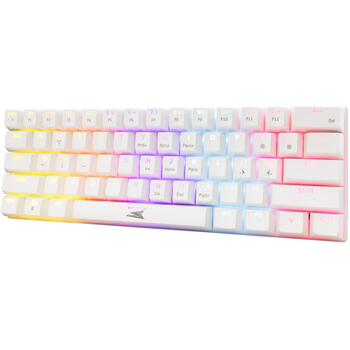 Baracuda DOLPHIN-W-BLUE BGK-03221, 61 клавиша, синие переключатели, USB, белый, подсветка, анти-ghosting 22 клавиши (DOLPHIN-W-BLUE)