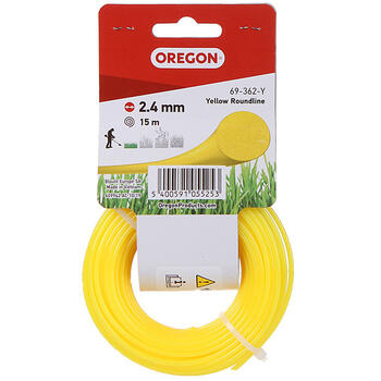 Триммерный шнур Yellow Roundline 2,4мм x 15м 69-362-Y OREGON (69-362-Y)