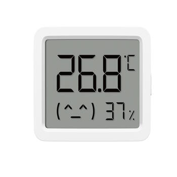 Умный монитор температуры и влажности компактный датчик Bluetooth 5.0 Smart Temperature and Humidity Monitor 3 Mini 0 °C–60 °C 0.1 °C 0 %–99 % RH 1 % RH 2.1″ LCD Bluetooth Low Energy Белый Xiaomi (QBH4312GL)