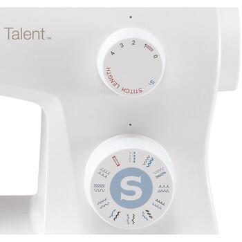 Singer Talent 3323 automātiskā šujmašīna, 23 valdziņi, 5mm, 1100 apgr/min, 60W, balta (Talent 3323)