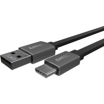 Emtec кабель USB-A к Type-C ECCHAT700TC, 1.2m, 3A, 60W, 10,000Mbit/s, быстрая зарядка (ECCHAT700TC)