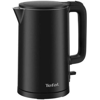 Tefal Чайник KO1408E0, 1500 Вт, 1.5 Л, Нержавеющая сталь/пластик, 360° поворотная база, Черный (KO1408E0)