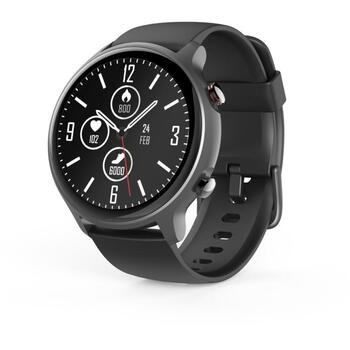 Hama Умные часы 00178610, 1.32'', 466 x 466 px, IP68, 40g, GPS, Bluetooth, 14 спортивных режимов, магнитная зарядка (00178610)