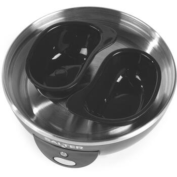 Salter Варка яиц EK2783FVDE, 430W, 6 яиц, 2 поддона, мягкие/средние/твердые уровни варки, индикаторный свет (EK2783FVDE)