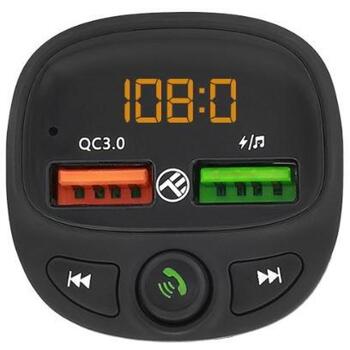 Tellur FM raidītājs, FMT-B7, TLL622051, 87.5-108.0 MHz, Bluetooth 5.0, QC3.0 USB, MicroSD līdz 64GB (TLL622051)