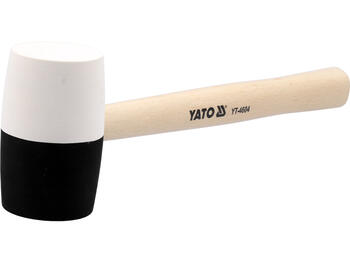 Yato Gumijas āmurs YT-4604, 780g, 341mm, 63mm, koka rokturis, balta un melna gumija, universāls (YT-4604)