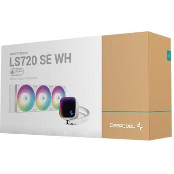 Deepcool Ūdens dzesētājs R-LS720-WHAMMM-G-1, 360 mm, 85.85 cfm, 3 ventilatori, RGB LED, PWM, 500-2250 RPM (R-LS720-WHAMMM-G-1)