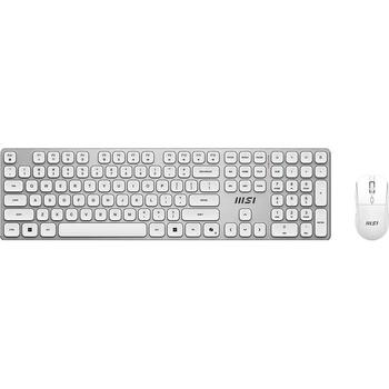 Msi Klaviatūra un datorpele Forge K210 W Combo White US, bezvadu, balta, pele iekļauta (Forge K210 W Combo White US)