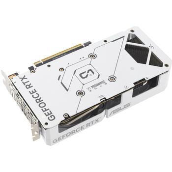 Asus Видеокарта DUAL-RTX5060-O8G-WHITE, 8 ГБ GDDR7, 3840 CUDA ядер, 2.5 слота, PCIe 5.0, 2 вентилятора, 7680 x 4320 (DUAL-RTX5060-O8G-WHITE)