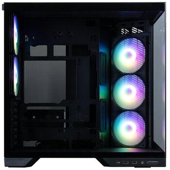 Zalman D50 BLACK, Midi Tower datora korpuss, ATX, 3x120mm ventilatori, melns, panorāmas stikls, USB-C (D50 BLACK)