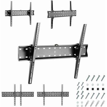 Gembird televizora stiprinājums WM-70T-02, atbalsta 37-70 collu, VESA 600 x 400 mm, slīpuma leņķis -12 - 12° (WM-70T-02)