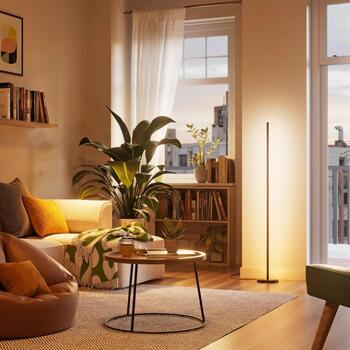 Nanoleaf Grīdas lampa Smart Matter WiFi N7204K02-1FL, 22 W, RGBW, 1700 lm, 25000 h, IP20, SmartThings, Google Assistant (N7204K02-1FL)