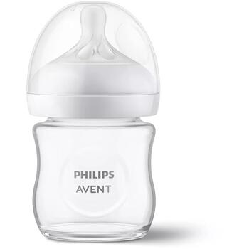 Philips Avent Natural Response stikla pudelīte SCY930/01, 125 ml, 0m+, pretkoliku, BPA nesatur (SCY930/01)