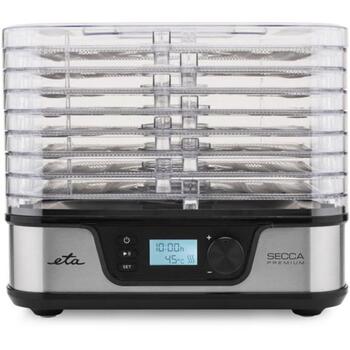 ETA Pārtikas žāvētājs ETA930190000 Secca Premium, 380 W, 8 paplātes, 35-75 °C, taimeris, LED displejs, ventilators, sudraba (ETA930190000)
