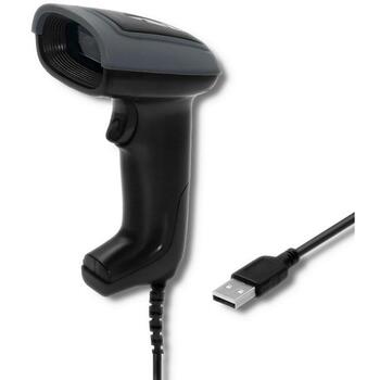 Qoltec 50863 Rokas svītrkodu skeneris, USB, 1D/2D, 5V, 1.8m, 0-50°C, melns (50863)