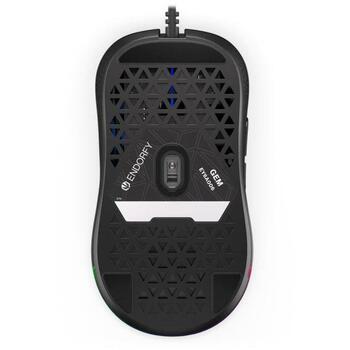 Endorfy USB datorpele GEM EY6A006, 8000 DPI, 6 pogas, KAILH GM 4.0, optiskā, ARGB apgaismojums, 1.8m kabelis (EY6A006)