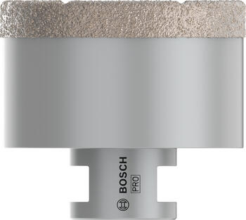 Dimanta caurumzāģis 68 mm DrySpeed Best for Ceramic, Mazām leņķa slīpmašīnām PRO CERAMIC DRY KROŅURBIS, 2608587131, BOSCH (2608587131)
