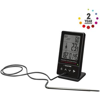 Salter Pārtikas termometrs 540A HBBKCR, -20°C līdz 250°C, precizitāte 0,1°C, divi sensori (540A HBBKCR)