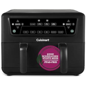 Cuisinart аэрофритюрница AFD10OBLE, 10.4л, 2400Вт, 2x5.2л, 6 функций, без PFAS, металлический корпус (AFD10OBLE)
