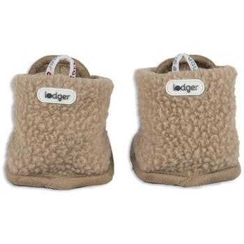 Lodger Teddy тапочки SLT 630_6-12, 6-12M, 100% полиэстер, липучка, нескользящая подошва, песочный цвет (SLT 630_6-12)
