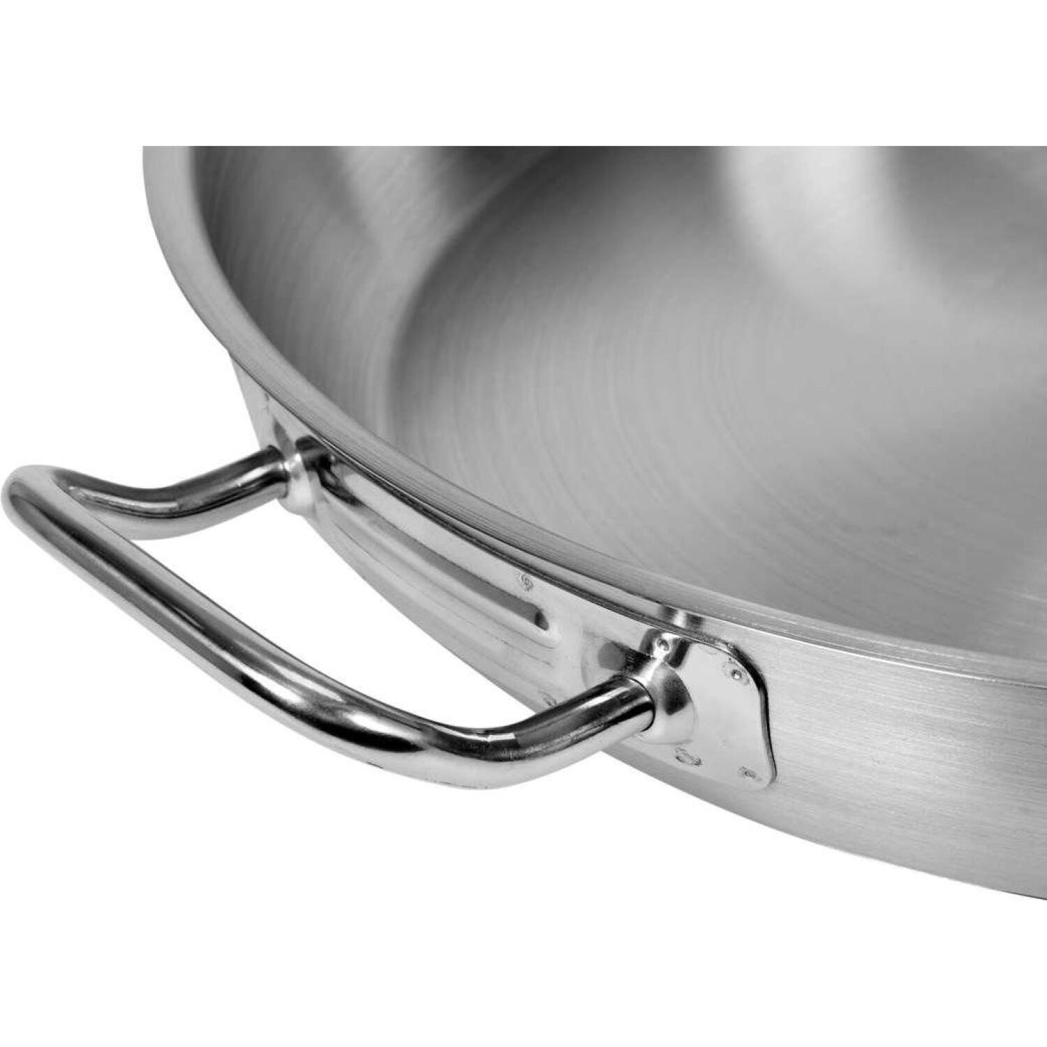 Yato Cepšanas panna YG-00103, 32 cm, 4 L, 5 cm, nerūsējošais tērauds 21/0, kapsulas dibens, indukcijas savietojamība (YG-00103)