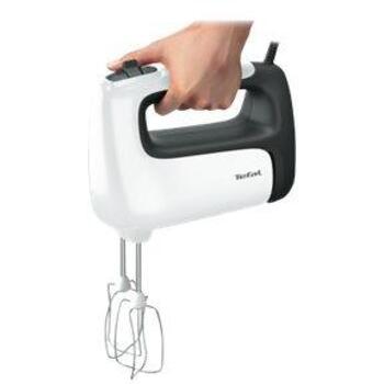 Tefal Ручной миксер HT461138 Prep'Mix+, 500 Вт, 5 скоростей, Турбо режим, Белый/Серый (HT461138)