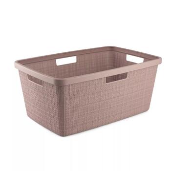 Veļas grozs Jute 46L 59x39x26cm rozā 0808091204 Curver (0808091204)